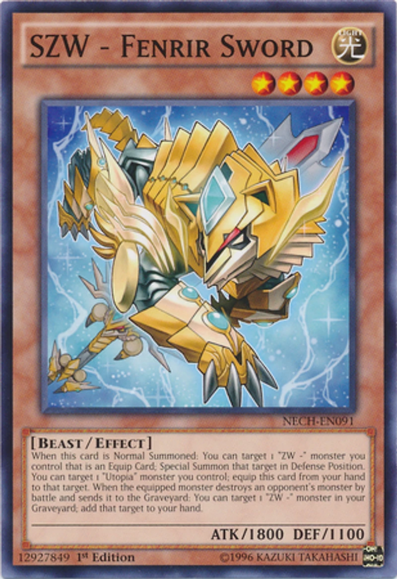 SZW - Fenrir Sword - NECH-EN091 - Common - 1st Edition