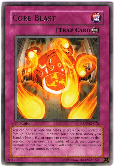 Core Blast - ABPF-EN072 - Rare - 1st Edition