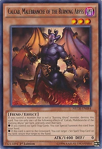 Calcab, Malebranche of the Burning Abyss - NECH-EN084 - Rare - Unlimited Edition