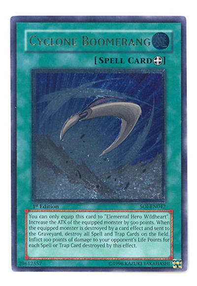 Cyclone Boomerang - SOI-EN042 - Ultimate Rare - 1st Edition