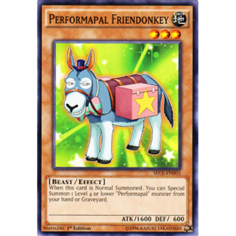 Performapal Friendonkey - SECE-EN003 - Common - 1st Edition