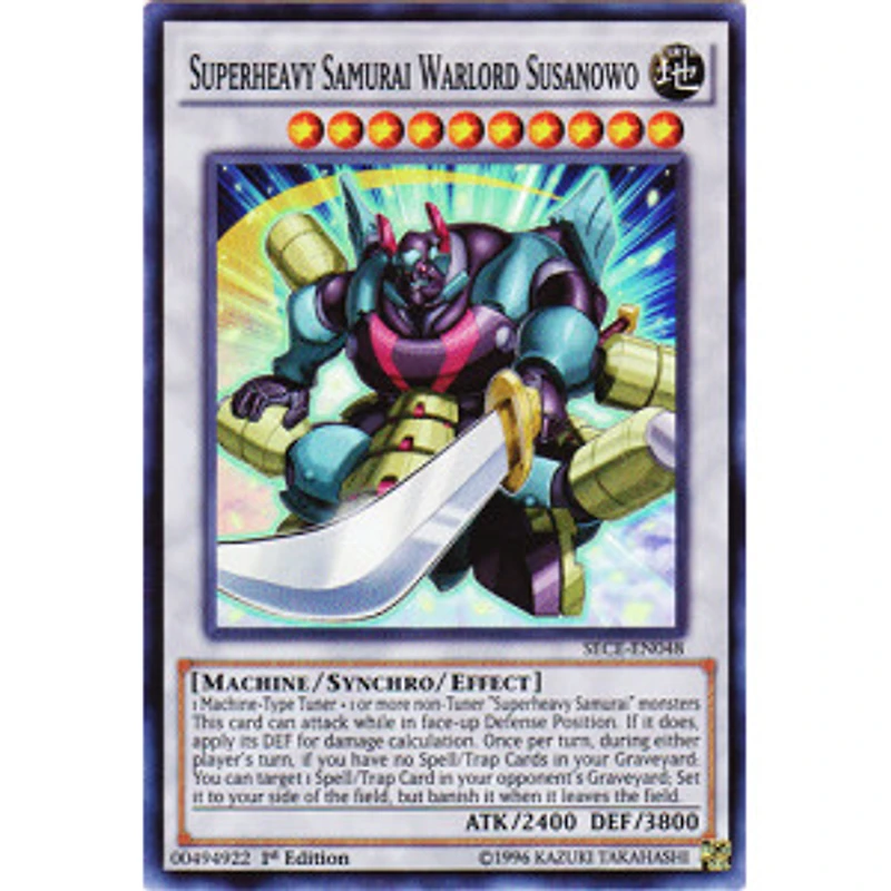 Superheavy Samurai Warlord Susanowo - SECE-EN048 - Super Rare - 1st Edition