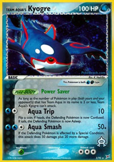 Team Aqua's Kyogre - 3/95 Non-Holo Aqua Theme Deck Exclusive