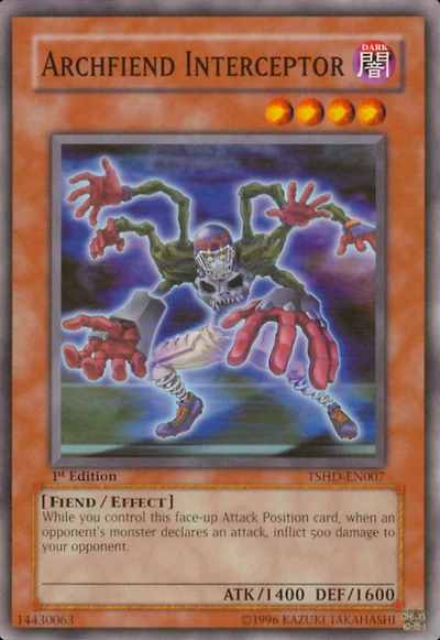 Archfiend Interceptor - TSHD-EN007 - Common - 1st Edition