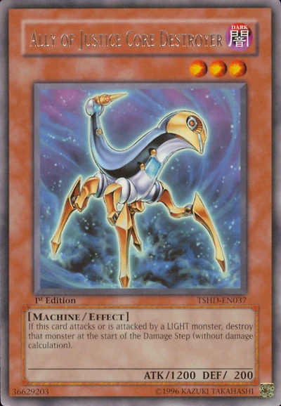 Ally of Justice Core Destroyer - TSHD-EN037 Rare 1st Edition