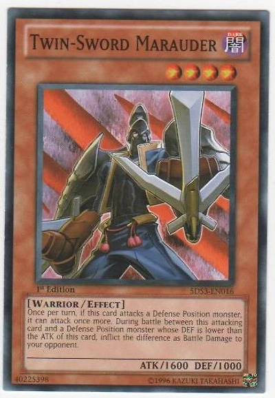 Twin-Sword Marauder - 5DS3-EN016 - Common - 1st Edition