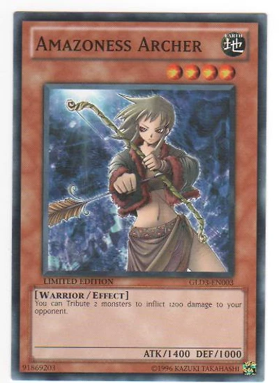 Amazoness Archer - GLD3-EN003 - Common - Limited Edition