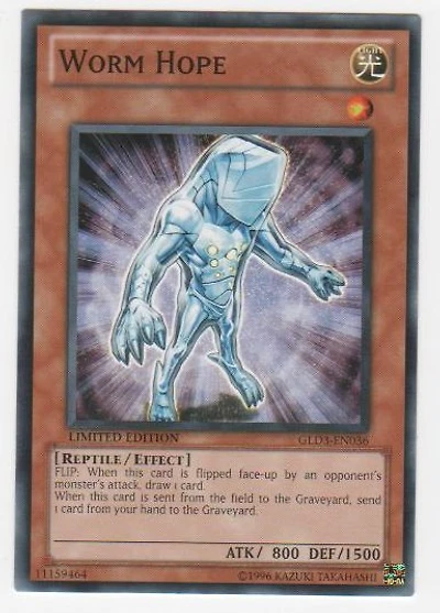 Worm Hope - GLD3-EN036 - Common - Limited Edition