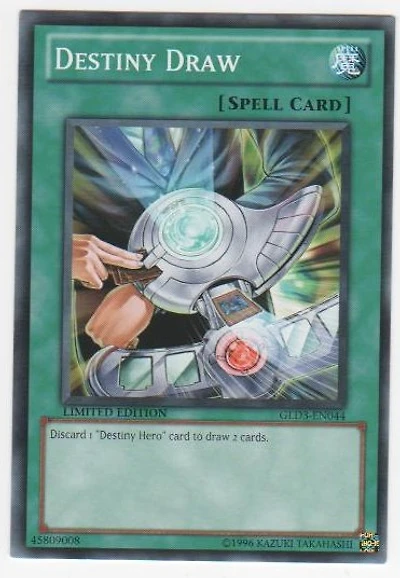 Destiny Draw - GLD3-EN044 - Common - Limited Edition