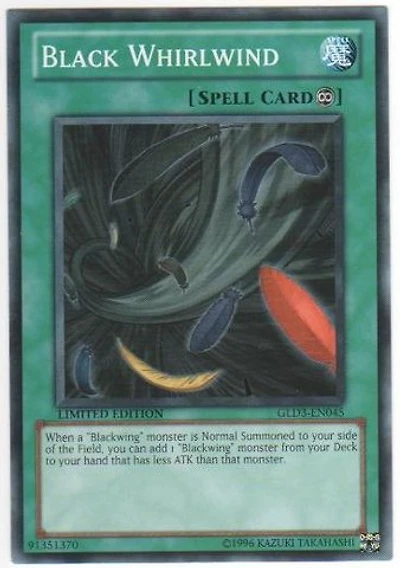 Black Whirlwind - GLD3-EN045 - Common - Limited Edition