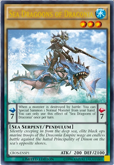Sea Dragoons of Draconia - CROS-ENSP1 - Ultra Rare - Limited Edition
