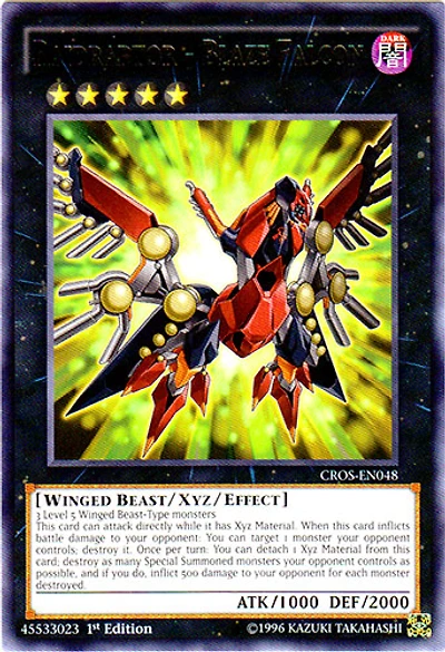 Raidraptor - Blaze Falcon CROS-EN048 Rare 1st Edition