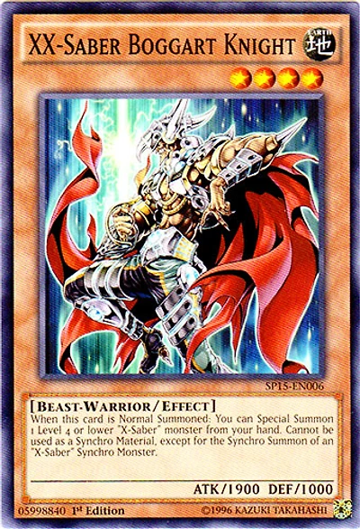 XX-Saber Boggart Knight - SP15-EN006 - Common - 1st Edition