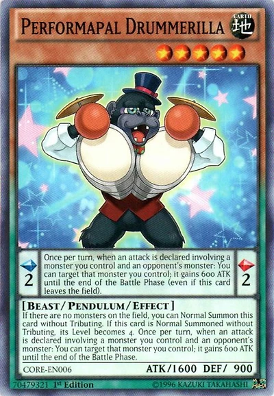 Performapal Drummerilla - CORE-EN006 - Common - 1st Edition