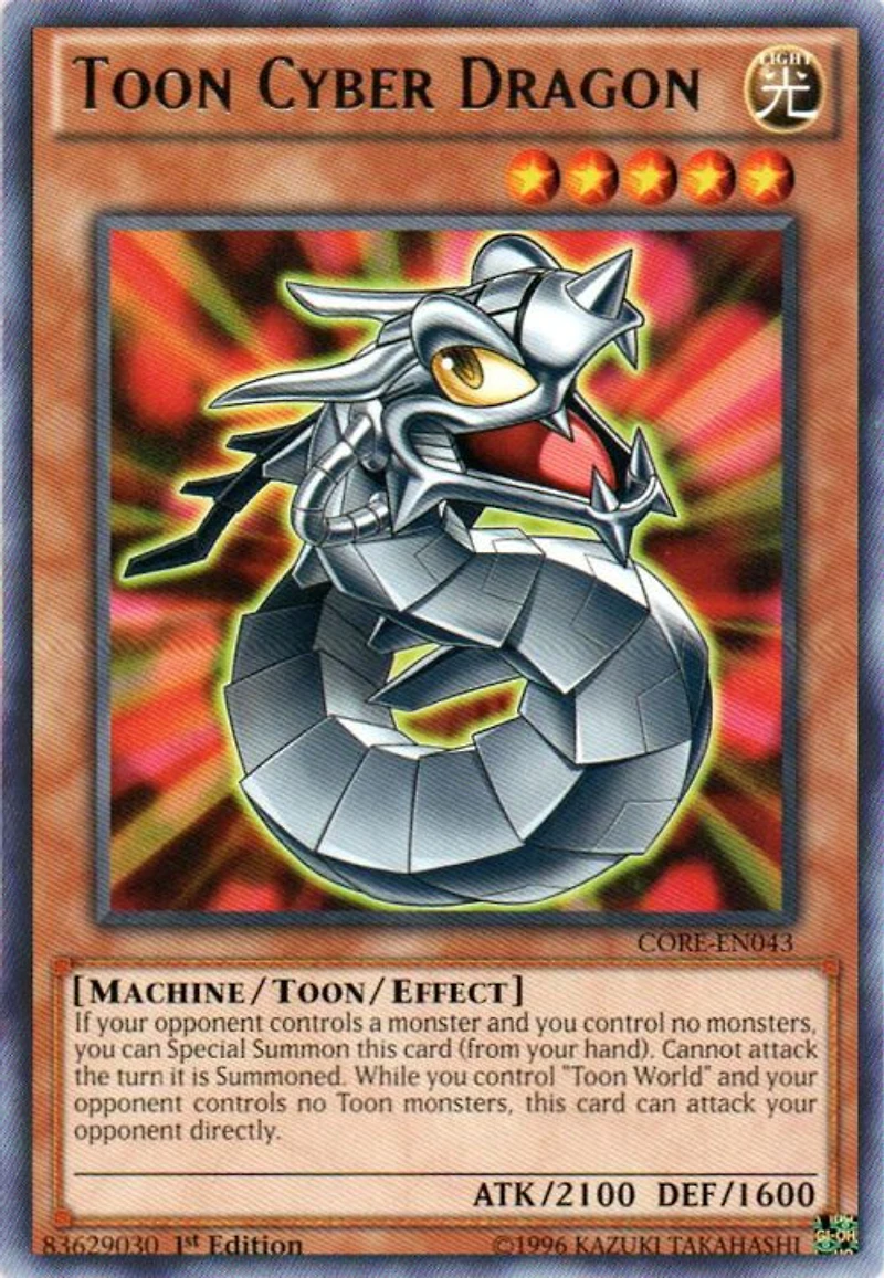 Toon Cyber Dragon - CORE-EN043 - Rare - 1st Edition