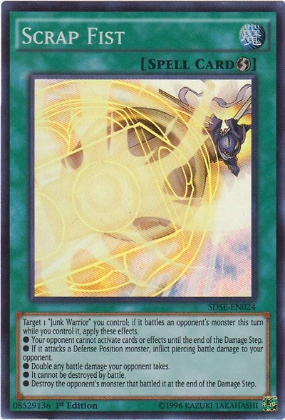 Scrap Fist - SDSE-EN024 - Super Rare - 1st Edition