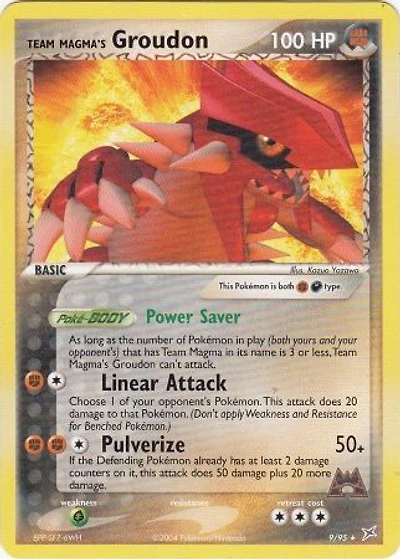 Team Magma's Groudon - 9/95 Non-Holo Magma Theme Deck Exclusive