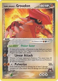 Team Magma's Groudon - 9/95 Non-Holo Magma Theme Deck Exclusive