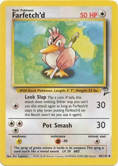 Farfetch'd - 40/130 Uncommon Unlimited Edition