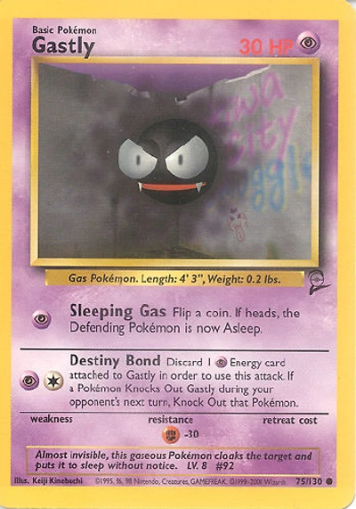 Gastly - 75/130 Common Unlimited Edition