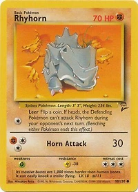 Rhyhorn - 90/130 - Common - Unlimited Edition