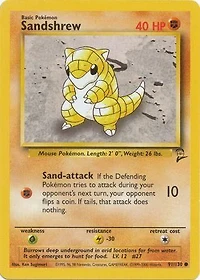 Sandshrew - 91/130 Common Unlimited Edition