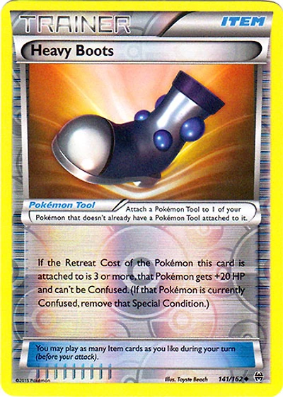 Heavy Boots - 141/162 - Uncommon - Reverse Holo