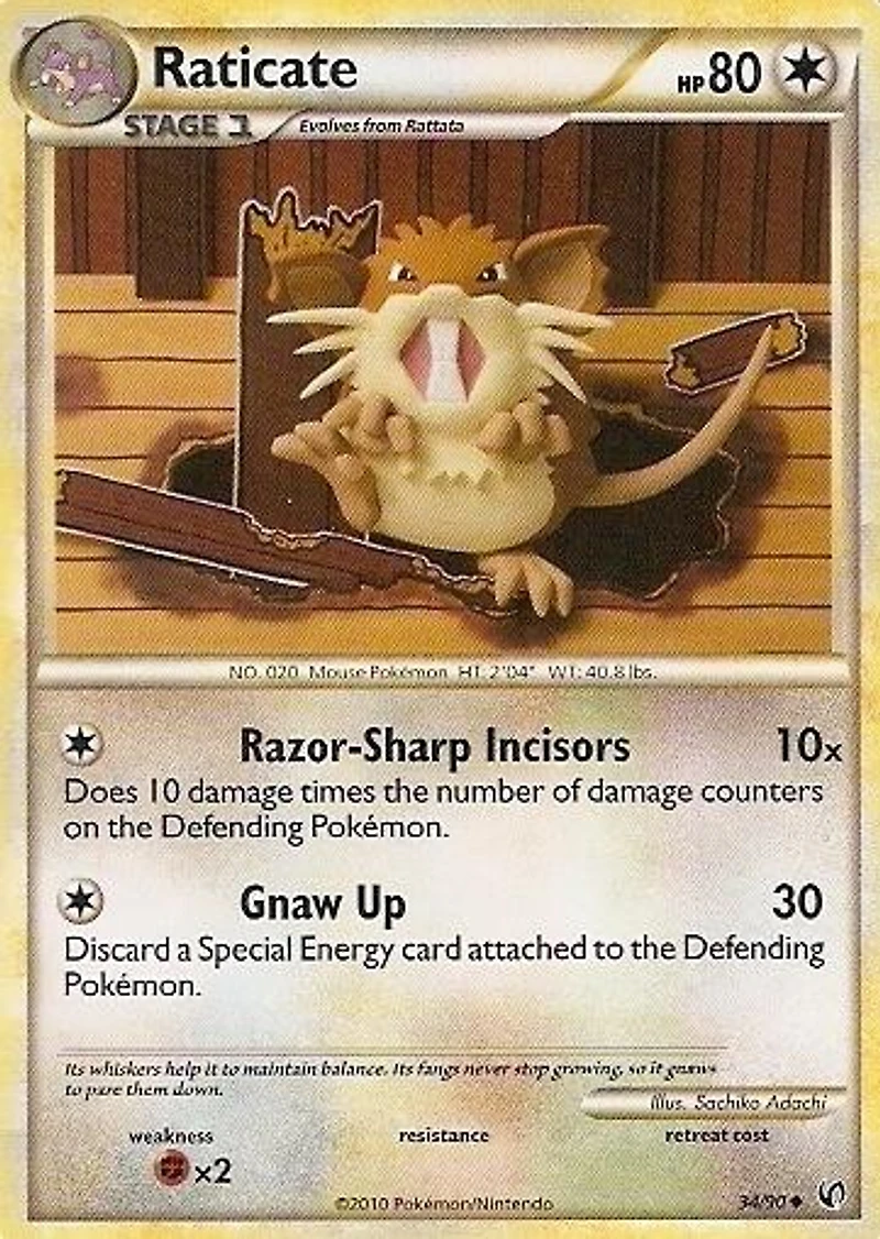 Raticate - 34/90 Uncommon