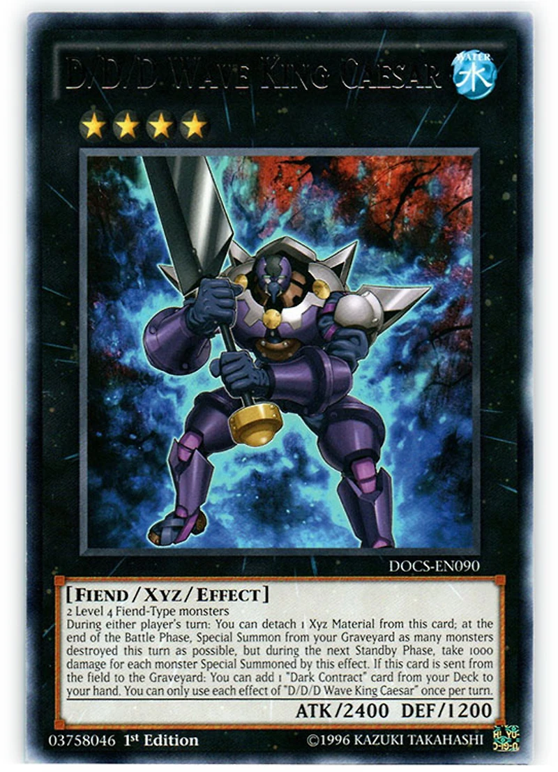 D/D/D Wave King Caesar - DOCS-EN090 Rare 1st Edition