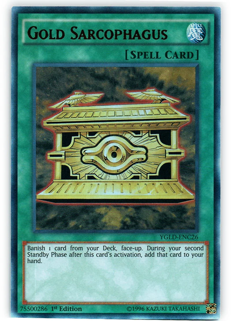 Gold Sarcophagus - YGLD-ENC26 Ultra Rare 1st Edition