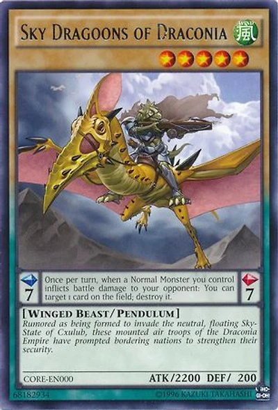 Sky Dragoons of Draconia - CORE-EN000 - Rare - Unlimited Edition