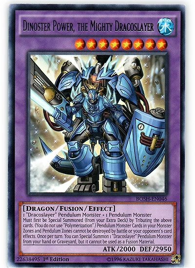 Dinoster Power, the Mighty Dracoslayer - BOSH-EN046 - Rare - 1st Edition