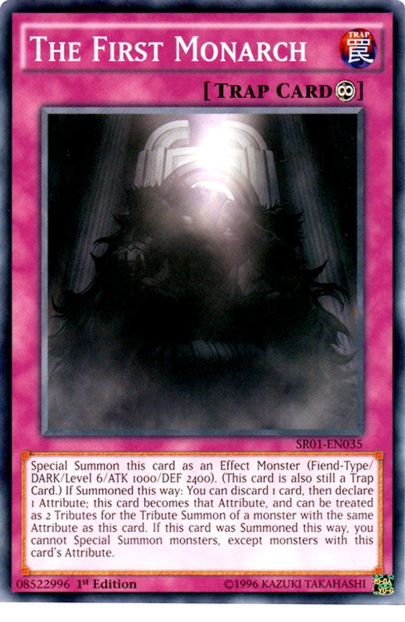 The First Monarch - SR01-EN035 - Common - 1st Edition