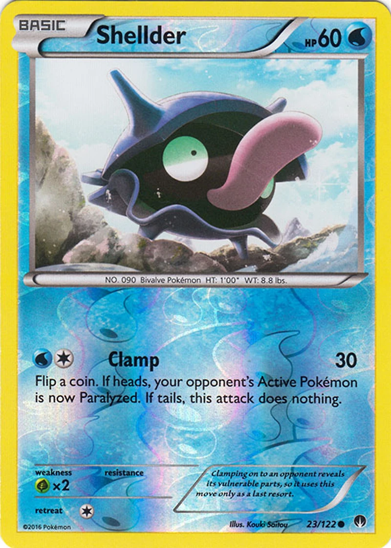 Shellder - 23/122 Common Reverse Holo