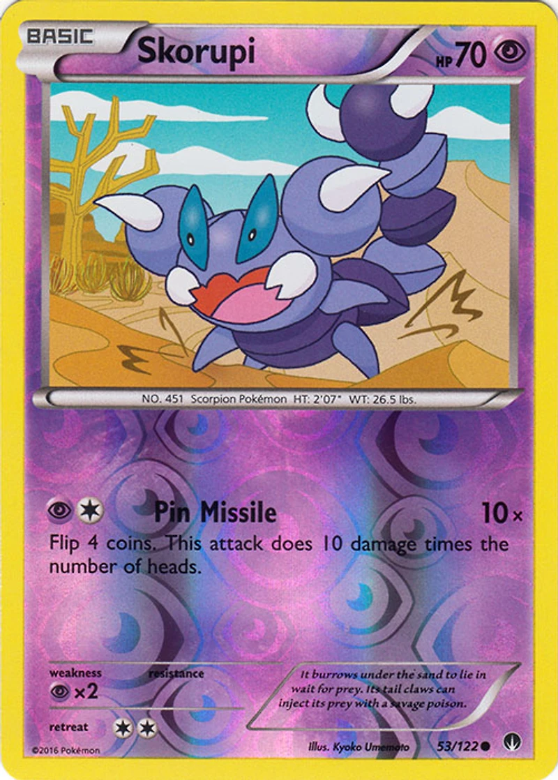 Skorupi - 53/122 Common Reverse Holo