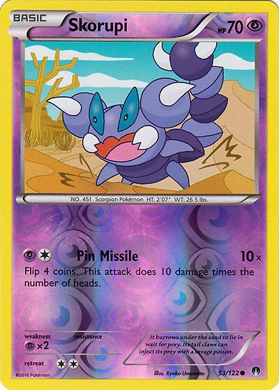 Skorupi - 53/122 Common Reverse Holo