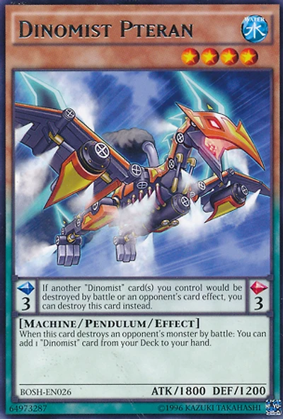 Dinomist Pteran - BOSH-EN026 - Rare - Unlimited Edition