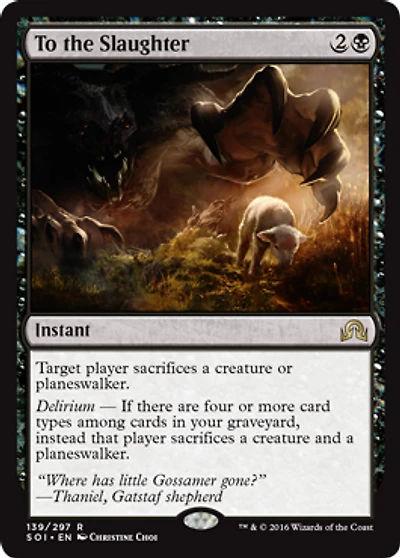 To the Slaughter - Foil