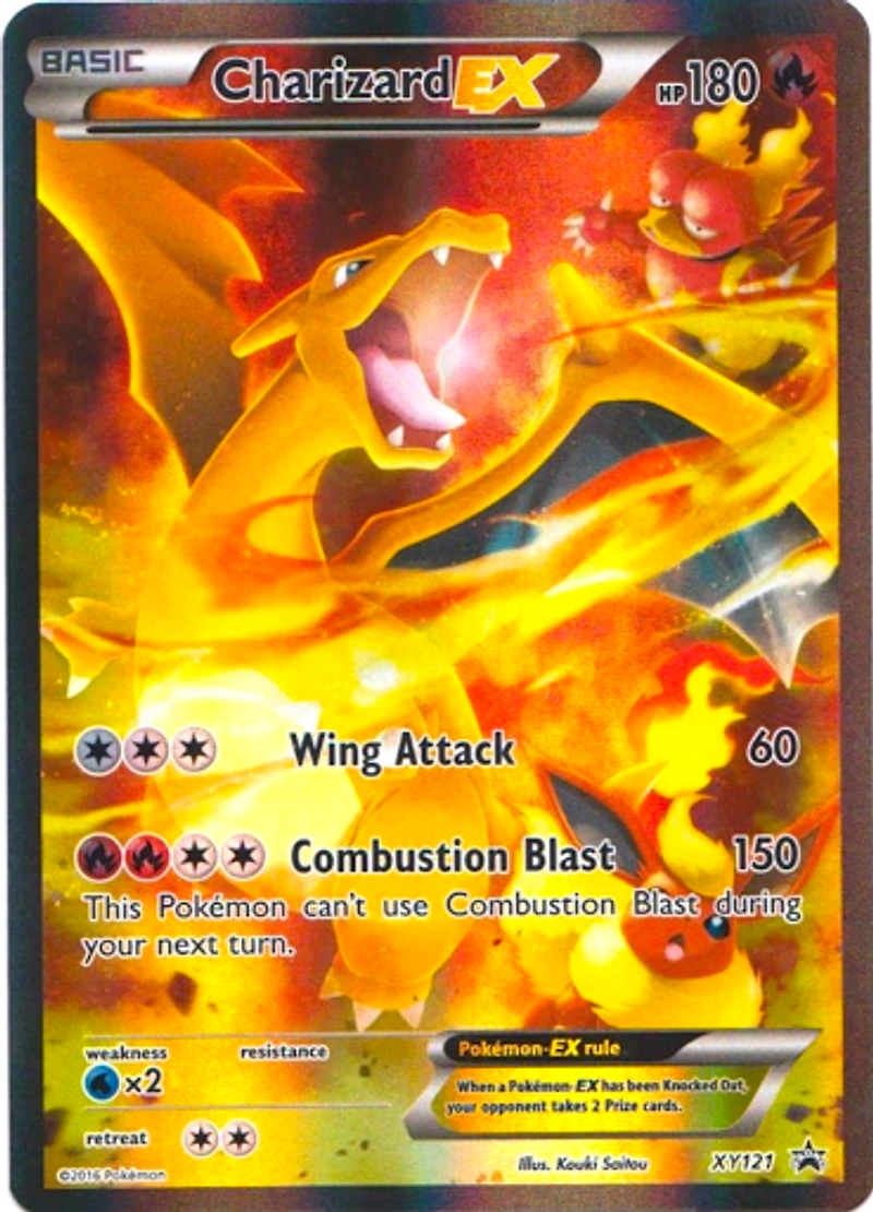 Charizard EX - XY121 - Charizard EX Red & Blue Box Promo - Holo