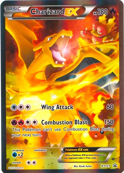 Charizard EX - XY121 - Charizard EX Red & Blue Box Promo - Holo