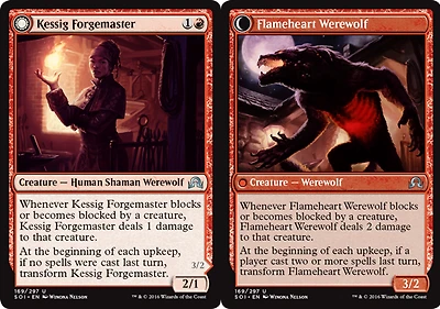Kessig Forgemaster // Flameheart Werewolf