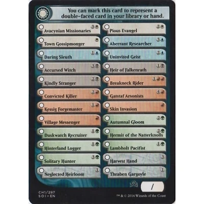 Shadows Over Innistrad Checklist Card (CH1)