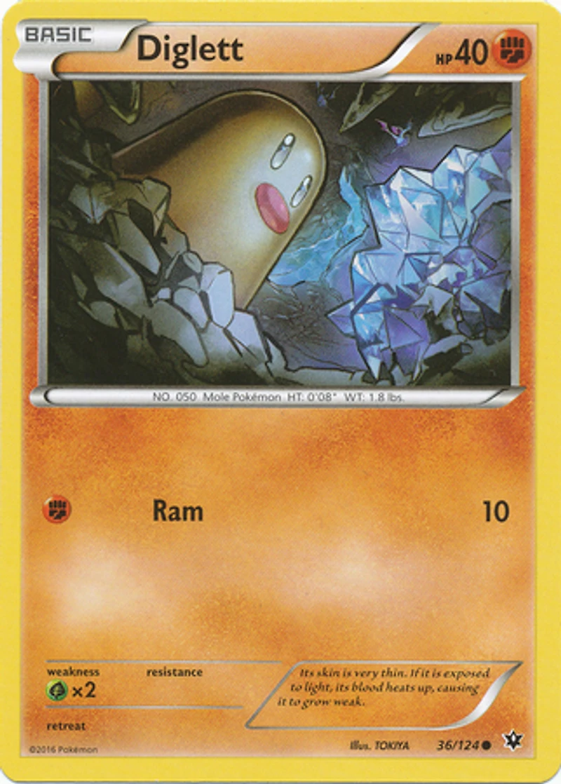 Diglett - 36/124 Common