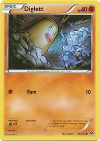 Diglett - 36/124 Common