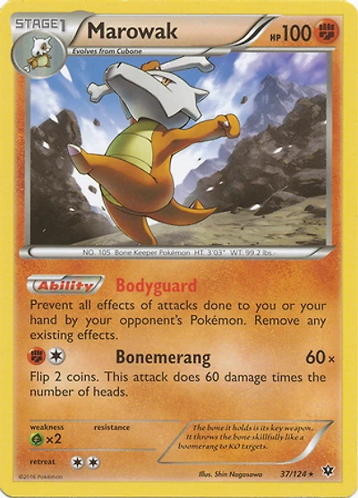 Marowak - 37/124 - Rare