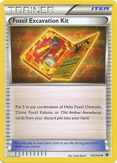 Fossil Excavation Kit - 101/124 - Uncommon