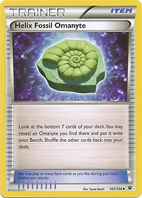 Helix Fossil Omanyte - 102/124 - Uncommon