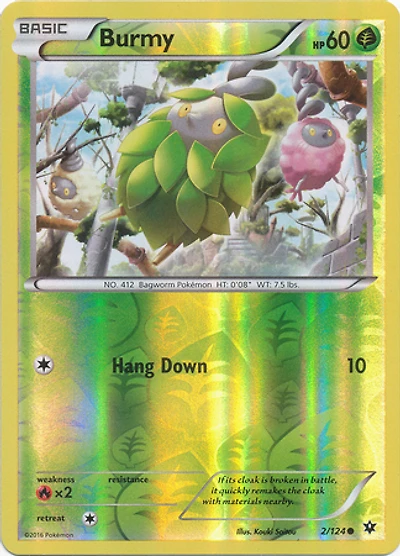 Burmy - 2/124 - Common - Reverse Holo