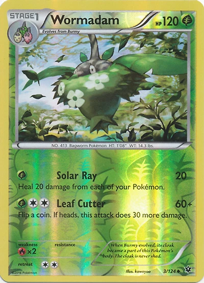 Wormadam - 3/124 - Uncommon - Reverse Holo