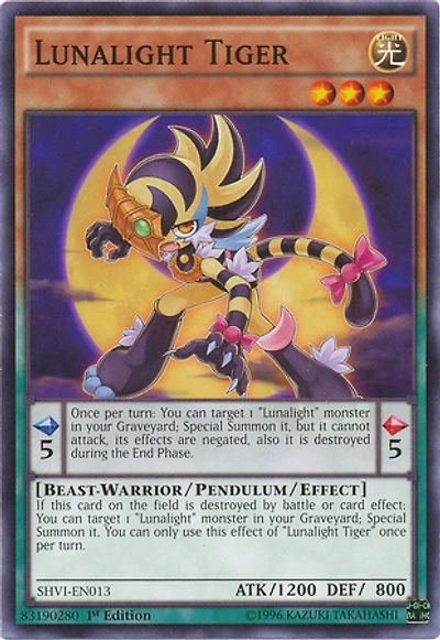 Lunalight Tiger - SHVI-EN013 - Common - 1st Edition